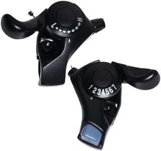 Fredertent 21 Speed Bike Shifter Brake Lever Set 3x7 Thumb Shifter with Gear Indicator Bicycle Gear Shifters (KD30-3X7)