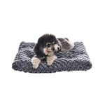 Amazon Basics Pet Dog Bed Pad - 23 x 18 x 2.5 Inch, Grey Swirl