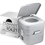 Portable Toilet Camping Porta Potty - 5 Gallon Waste Tank - Durable, Leak Proof, Flushable Easy to use RV Toilet With Detachable Tanks for Effortless Cleaning & Carrying, for Travel, Boating and Trips