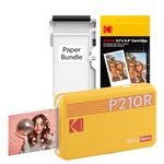 KODAK Mini 2 Retro 2x3 Portable Photo Printer, Bluetooth Smartphone Printer for iPhone & Android, Instant Color Prints, 4PASS Dye Sublimation (Yellow, 38 Sheets)