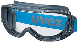 Uvex Megasonic Overglasses for Glasses Wearers - Fog Free and Scratch Resistant - Blue - Clear