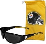 NFL Pittsburgh Steelers Adult Sunglass and Bag Set, Yellow