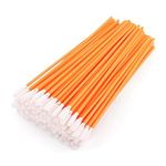 AAwipes Foam Swabs 6.3" (100 pcs, Round Head, Orange) Long Cleanroom Foam Cleaning Swab Sponge Stick for Inkjet Printer, Optical Instruments, Electronics (5160C)