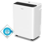 COMFEE' Dehumidifier 12L,Dehumidifiers for Home,Dehumidifier and HEPA Air Purifier,Quiet 39dB,APP Control,24 Timer dehumidifier,Continuous Drainage,Laundry Drying,Low Energy Consumption,Air Dryer Pro