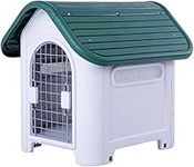 PETS INSTINCT OUTDOOR INDOOR GARDEN PET STRONG DOG ANIMAL SHELTER PLASTIC KENNEL HOUSE WITH DOOR