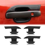 SUERAUTO4X4 Door Handle Bowl Insert Cover for Ford Ranger Next Gen 2022 2023 2024 Accessories, Matte Black Car Side Door Handle Cup Guard Scratch Protector Trim, 4PCS