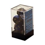 Chessex Gemini Polyhedral Black-Blue/Gold 7-Die Set Board Games