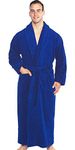 TurkishTowels Terry Bathrobe - Authentic Luxury You Can Feel - 100% Pure Combed Turkish Cotton Terry Cloth Robe for Men, Women & Teens (Royal Blue (Chiron), X-Large)