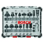 BOSCH (Universally Compatible Accessory) RBS015MBS 15 pc. Carbide-Tipped Wood Router Bit Set