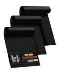 3 Pack Oven Liners for Bottom of Oven, 17x25 Large Heavy Duty Non-Stick Reusable Oven Mat for Electric, Gas, Toaster & Convection Ovens - BPA & PFOA Free, Dishwasher Safe, Kitchen Essentials, Black