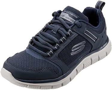 Skechers Men's Track - Knockhill Lace-Up Sneaker, Navy, US 12