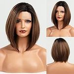 HAIRCUBE Short Wigs for Women,Ombre
