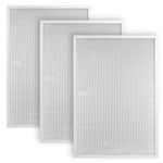 WZKO BPS1FA36 Range Hood Filter 11-3/4" X 17-1/4" X 3/8" (3-Pack) for NuTone Broan Allure 36" WS1 QS1 36-Inch Aluminum Vent Grease Replacement Filter