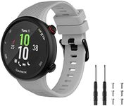 For Garmin Forerunner 45S / Garmin Forerunner 45 Strap Silicone Fitness Wrist Smart Watch Band (Grey)