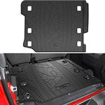 JOYTUTUS Cargo Mat fits 2018-2024 Wrangler JL 4X4 with OEM Subwoofer, All-Weather Guard Trunk Mat Cargo Liners Heavy Duty Waterproof Odorless Durable for Wrangler JL 2018-2024 4 Door - NOT FIT 4XE