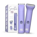 HAPPY CURVES Smoothie Bikini Trimmer - Electric Razor for Women, Waterproof Hair Trimmer with Adjustable Guards, Personal Shaver for Pubic Hair, Ladies Intimate Shaver and Body Hair Trimmer (Berry)