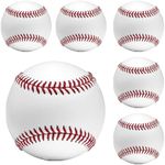OMYOPY 6 Pack Blank Baseballs Solid