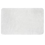 MIULEE Bath Mats Non Slip Bathroom Mats Shower Mat Absorbent Bathroom Rug Small Rug Door Mat Inside Kitchen Rugs Carpet Mat for Bathroom Bedroom Kitchen Entrance 40x60 cm White