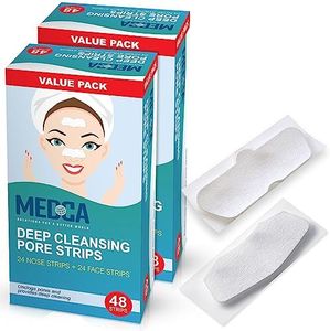 Deep Cleansing Blackhead Pore Strips - Pack of 96 Peel - Off Blackhead Remover and Pore Unclogging Strips for Nose and Face, Chin, Forehead & Healthier Looking Skin
