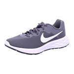 NIKE Men's Nike Revolution 6 Nn Sneaker, Iron Grey White Smoke Grey Black Lt Smoke Grey, 6 UK