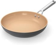 Ninja Extended Life 28cm Ceramic Frying Pan, Non-Stick (No PFAs, PFOAs, Lead or Cadmium), Induction Compatible, Stainless Steel Handle, Oven Safe to 285°C, Terracotta & Grey, CW90028UK