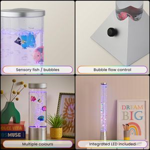 MiniSun 120cm LED Bubble Floor Lamp – Modern Mood Lighting