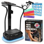 Bluefin Fitness Vibration Plate | Pro Model | Upgraded Design With Silent Motors | Comes with Built in Speakers