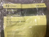 Large bore Gravity Feeding Bags 1000ml Kangaroo REF 702505-30 Units