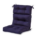 Greendale Home Fashions AZ4809-NAVY Midnight 44'' x 22'' Outdoor Seat/Back Chair Cushion