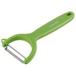 Victorinox Swiss Made Stainless Steel Swiss Classic Multipurpose Peeler, Serrated/Wavy Edge, Professional & Household Kitchen Tools, Kitchen Items, Green, 7.6079.4 | Peel Tomato Kiwi