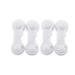 KIDDYSAFE SAFE BABY ALWAYS Kids Safety Cabinet Locks|Baby Proofing Locks For Cabinets, Drawers, Fridge, Toilet Seats, Furniture (Model 2, 4),4 Count,White