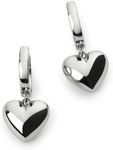 Ana Luisa Puffed Heart Hoops - Jessica Silver