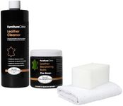 Furniture Clinic Leather Easy Restoration Kit | with Leather Recoloring Balm, Cleaner, Sponge, and Cloth | Leather Repair Kit for Scratched and Faded Leather Furniture (Pine Green)