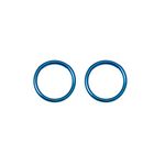 BodyJewelryOnline Sold in Pairs - 16ga-3/8(10mm) Seemless Segment Ring I.P. Coated 316L Surgical Steel Great for Nose, Ears, Septum, Eyebrow, Cartilage, Lip - 7 Colors to Choose from (Blue)