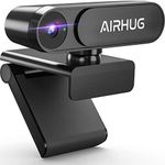 2K Webcam No Mic with Privacy Cover, USB Web Cam for Computer and Laptop Plug & Play, Web Camera Without Audio, 78° Wide-Angle,for Streaming and Conferencing,Compatible Skype Zoom YouTube