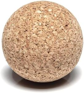 Go4Cork Cork Yoga Massage Ball - 2.4" Therapy Roller | Release Stress, Tension & Circulation | Non-Toxic, Alternative to Foam Yoga Massager | Sustainable & Eco Yogi Gift