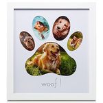 Green Pollywog,5-Opening Paw Print Collage Frame,Paw Print Picture Frame,Dog Frame for Pictures,Dog Mom Frame,Dog Dad Frame,Dog Paw Print Gifts,Pet Memorial Picture Frame,Pawprint Frame