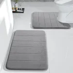 Yimobra Memory Foam Bath Mat Set, 2