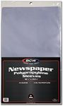 BCW 16x24 Newspaper Sleeves (50 ct) | Acid-Free, Archival Quality Sheet Protectors for Collectible Newspapers | Newspaper Protectors for Collectors | Clear Plastic Newspaper Preservation Sleeves…