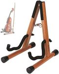 Neboic Ukulele Stand, Wood Violin Stand with bow holder, Wooden Stand for Mini Small Guitars, Banjo and Mandolin (Cherry)