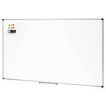 Amazon Basics Magnetic Whiteboard with Pen Tray, Aluminium Trim and Dry-Wipe Writing Surface, 90 x 60cm (WxH), White