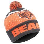 Forever Collectibles NFL Chicago Bears Big Logo Knit Light Up Beanie Hat, Multicolor, 10.5