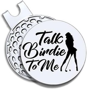 GEYGIE Talk Birdie to Me Golf Ball Marker with Magnetic Hat Clip, Funny Golf Accessories Gifts for Men Women, Golf Gifts for Men Woman, Gift for Golf Fan, Golf Novelty Gift (GHC053)