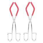 9.8in Length Beaker Tongs Tool Supplies with Rubber Coated Ends for 50mL - 1000mL acity Beaker