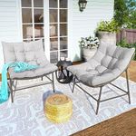 PHI VILLA Outdoor Papasan Chairs Se