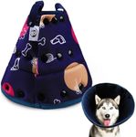 Ejona's furryfamily - Comfy Adjustable Dog & Cat Cone - Soft Dog Cone Collar Alternative After Surgery Large, Medium, Small - Dog Recovery Collar, XL