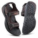 FUEL Sandals & Floaters for Mens & Boys Comfortable & Lightweight Dailywear, Anti-Skid Flexible & Breathable for Running, Walking Stylish Casual Sandal for Outdoor Footwear For Gents (Yuva)