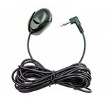 NewTH Car Microphone Portable 3.5mm Mic with 9.85 Feet Cable for Vehicle Head Unit Bluetooth DVD Radio Stereo Player Laptop - Plug and Play