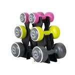 Body Sculpture BW108T Smart Dumbbell Tower | Grey/Pink/Green, 1.5KG, 3KG & 5KG Sets Included