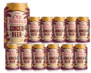 Old Jamaica Ginger Beer Soft Drinks 330 ml Made with Authentic and Natural Root Ginger Original and Best Refreshing and Crisp Tasty Classic (Pack of 12)